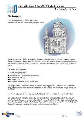 Arbeitsblatt 5: Die Synagoge (Foto: )