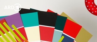 Mehrere bunten Farbfächer siind zu sehen