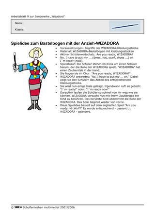 Arbeitsblatt 9: Spielidee Anziehpuppe Wizadora (Foto: )