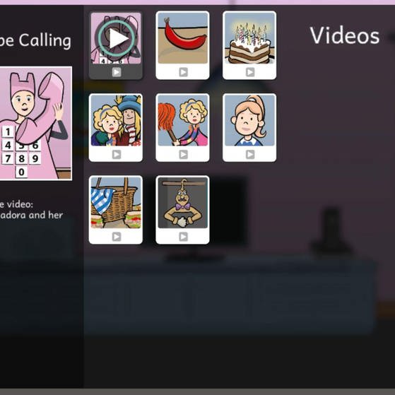Videoauswahl (Foto: SWR - Screenshot aus dem Lernspiel)