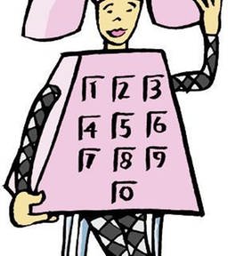 Zeichnung einer Frau, die als pinkes Telefon verkleidet ist.