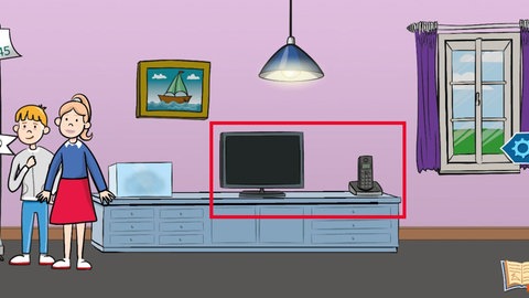 Fernseher, Telefon