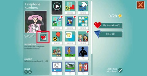 Screenshot aus dem Lernspiel