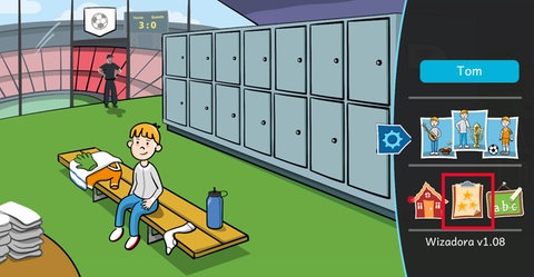 Animation von einem Kind, welches in einer Umkleide sitzt