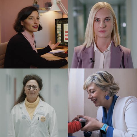 Collage der sechs Protagonistinnen (Foto: Screenshots aus den Sendungen / Bildretusche: SWR)