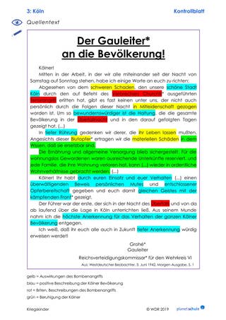 Lösungen 3: Quellentext Köln (Foto: )