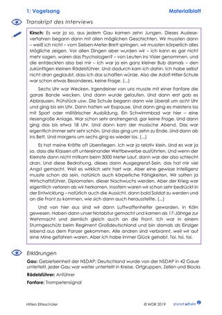Materialblatt 1: Transkript Interview Günther Kirsch (Foto: )