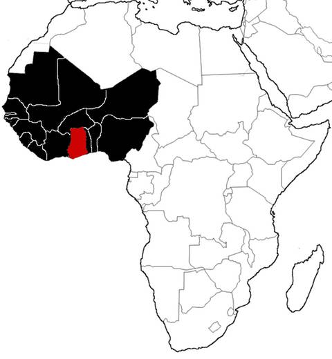 Karte von Afrika. (Foto: d-maps.com, Daniel Dalet)