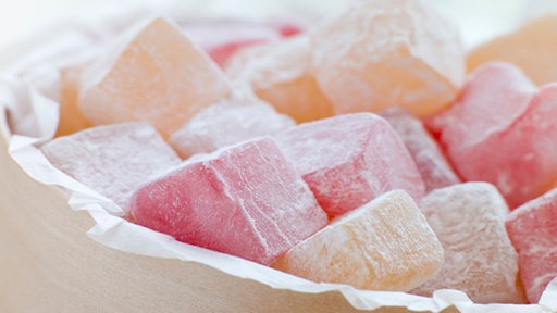 Lokum, eine traditionelle türkische Süßigkeit