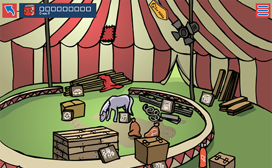 Detailansicht des Lernspiels: Station Zirkus