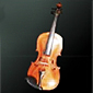 Detailaufnahme des interaktiven Akustik-Labors: Geige