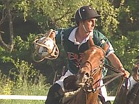 Ein El Pato Spieler auf seinem Pferd