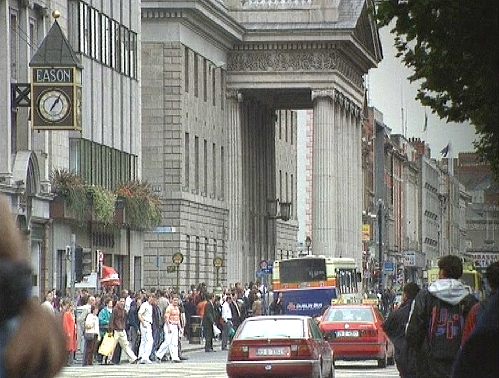 Die Innenstadt von Dublin [Klick auf das Bild, schließt das Fenster]