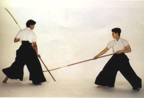 Zwei Kämpferinnen bein Training [Klick auf das Bild, schließt das Fenster]