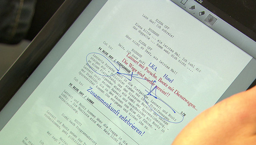 Anmerkungen im Drehbuch