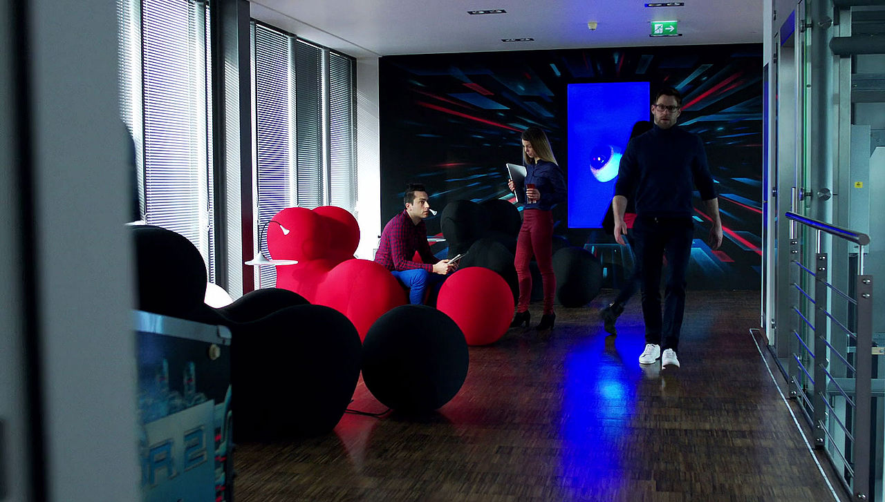 So sieht die Creativlounge im Film aus