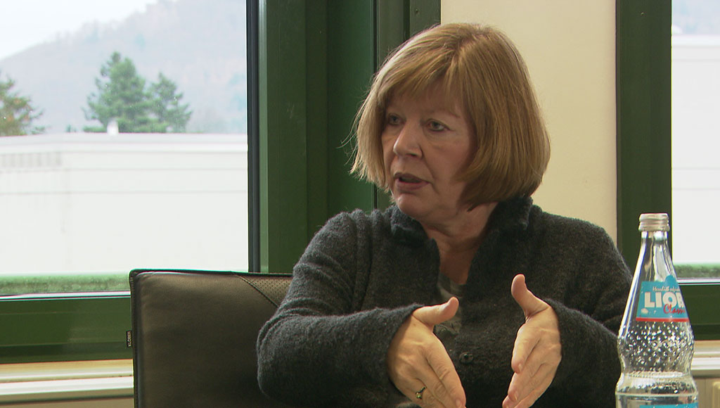 Die Redakteurin Brigitte Dithard