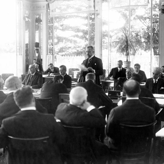Sitzung des Völkerbundrats. (Foto: SWR/UN Archiv)