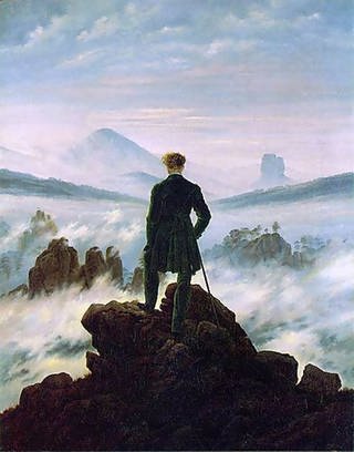 Gemälde – "Der Wanderer über dem Nebelmeer" (Foto: Gemälde von Caspar David Friedrich; Public Domain)