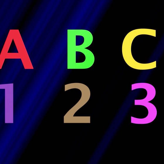 farbige Buchstaben und Zahlen (Foto: SWR - Screenshot aus der Sendung)