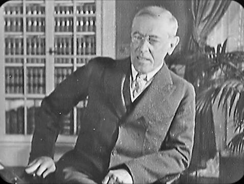 Präsident Woodrow Wilson (Foto: SWR – Screenshot aus der Sendung)