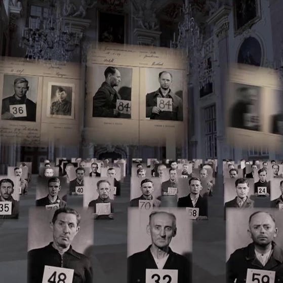 Collage: Fotos der Angeklagten in Rastatt. (Foto: SWR – Screenshot aus der Sendung)