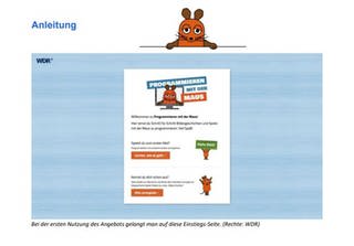 Screenshot aus der pdf-Anleitung "Programmieren mit der Maus" (Foto: WDR)