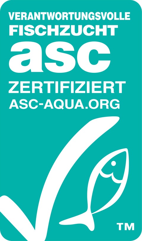 Zertifikat für verantwortungsvolle Fischzucht.