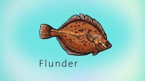 Animation einer Flunder
