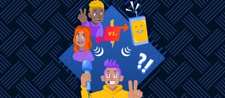 Gezeichnetes Keyvisual von Future Talkshow