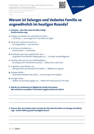 Screenshot des Arbeitsblattes