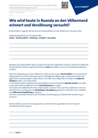 Screenshot des Arbeitsblattes