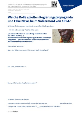 Screenshot des Arbeitsblattes