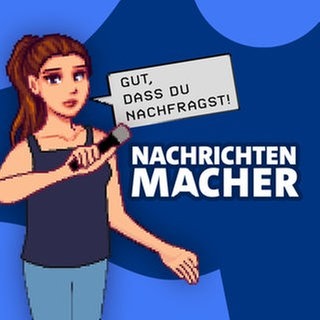 Screenshot aus dem Lernspiel Nachrichtenmacher: Werde Teil der Nachrichten-Redaktion, wähle Nachrichten aus, checke Quelle und schule deine Medienkompetenz.