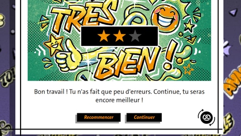 Ist das Französisch noch zu schwer, kannst du dir die Texte auf Deutsch übersetzen lassen: Einfach auf die Brezel klicken!