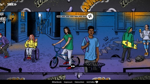 Anfangsscreen der Station