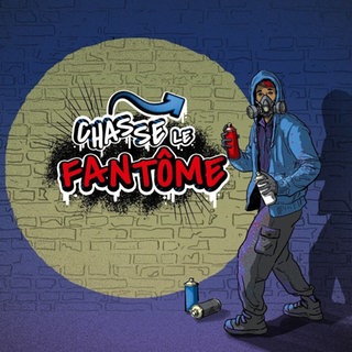 Startbild des Französisch-Lernspiels mit Titelschrift und Figur eines Sprayers