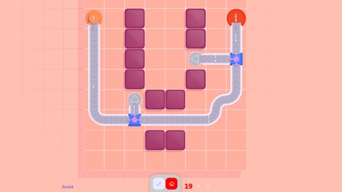 So funktioniert das Mathe-Lernspiel: Darf nur ein Bruchteil des Futters auf den Teller, müssen andere Fließbänder in den Recycler laufen.