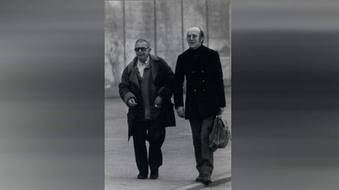S-w-Foto: Jean-Paul Sartre u. Klaus Croissant
