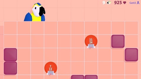 Mathe lernen mit Feed me: Wer es bis zum Papageien geschafft hat, ist schon ein absoluter Profi im Bruchrechnen.