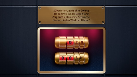 Wenn du alle Mathe-Aufgaben richtig löst, kannst du damit den Tür-Code knacken und kommst in den nächsten Raum des Escape Games.