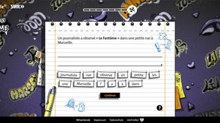 Anfangsscreen der Station