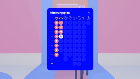 Grundvorstellung von Brüchen mit Feed me: Das Lernspiel für Mathematik zum Bruchrechnen