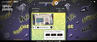 Anfangsscreen der Station