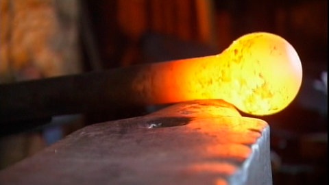 Kugelgelenk aus Metall.