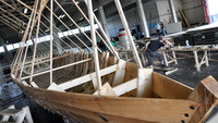 Ein römisches Patrouillenboot wird nachgebaut (Quelle: Peter Prestel)