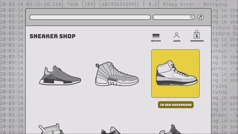 Sneaker-Bots: Automatisierter Online-Kauf (Foto: WDR)