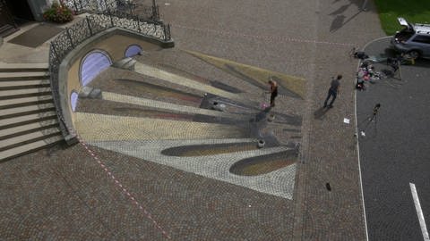 3D-Straßenkunst (Foto: SWR / WDR)
