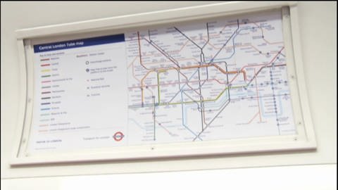 Eine Karte der Londoner U-Bahn, die London Underground. (Foto: WDR - Screenshot aus der Sendung)