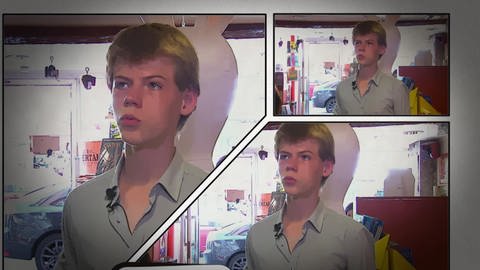 Foto eines Jugendlichen in drei verschiedenen Formaten. (Foto: WDR - Screenshot aus der Sendung)